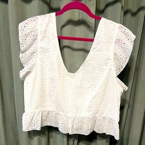 Wild Fable cropped peplum